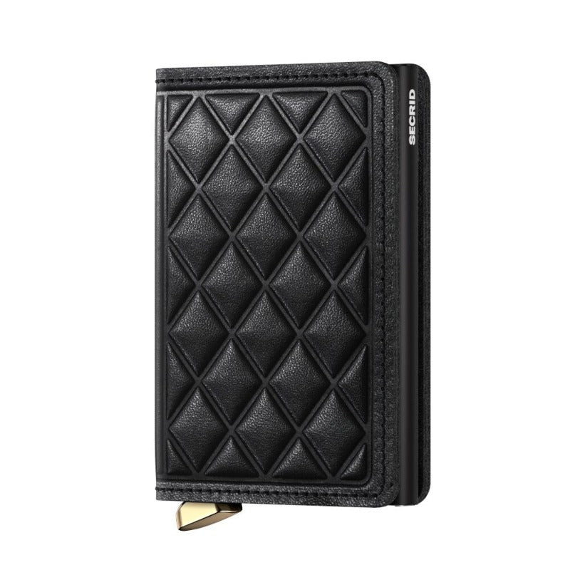 Premium slimwallet Emboss Diamond Black