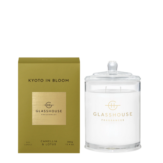 GLASSHOUSE FRAGRANCES Kyoto In Bloom Triple Scented Candle