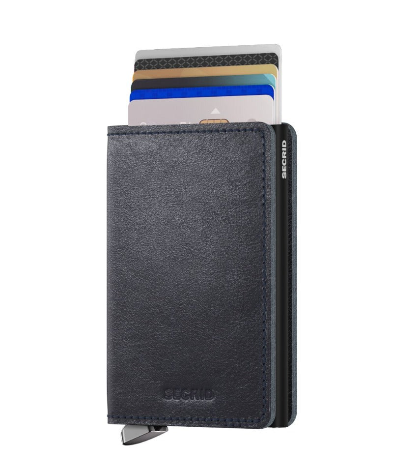 Premium Slimwallet Basco Navy Black