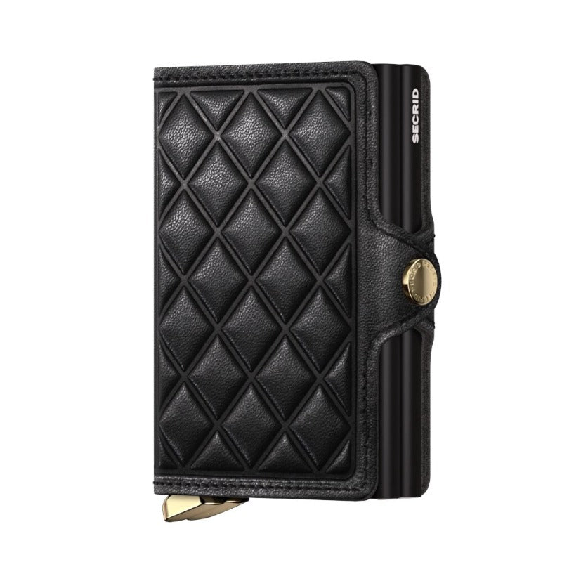 Premium Twinwallet Emboss Lines Diamond Black