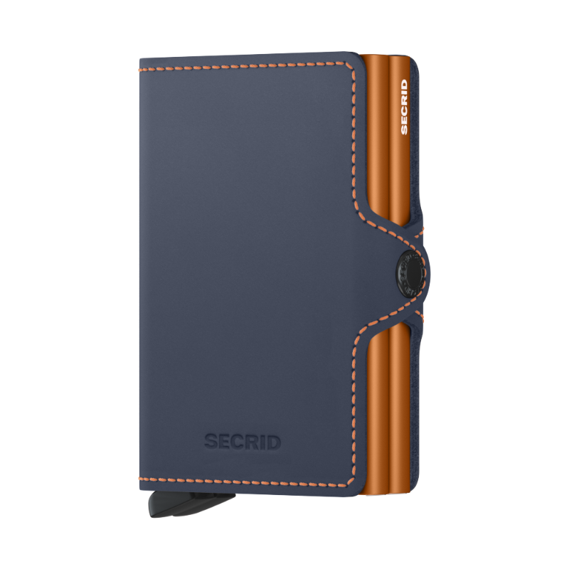 Twinwallet Matte Night Blue Orange