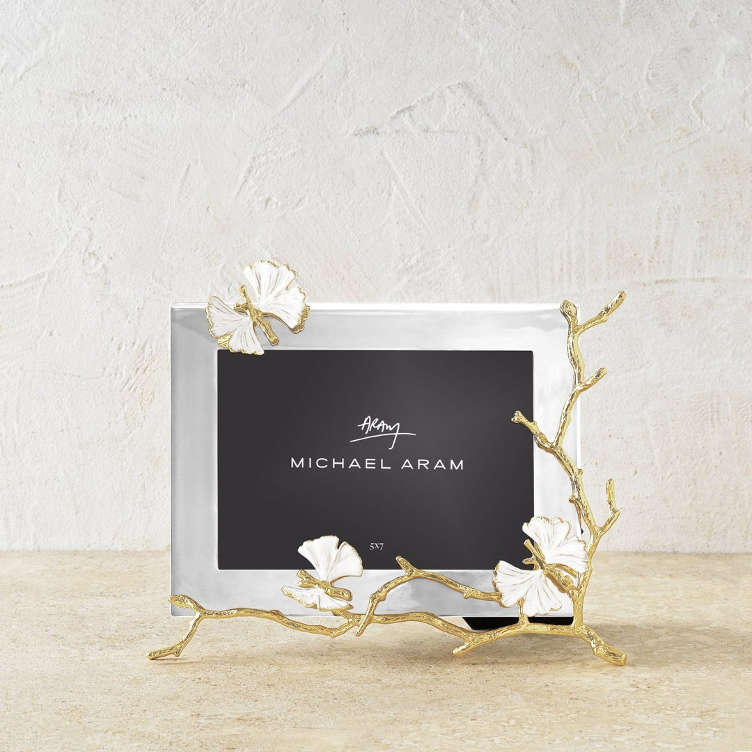 MICHAEL ARAM Butterfly Ginkgo Gold Reflective Frame