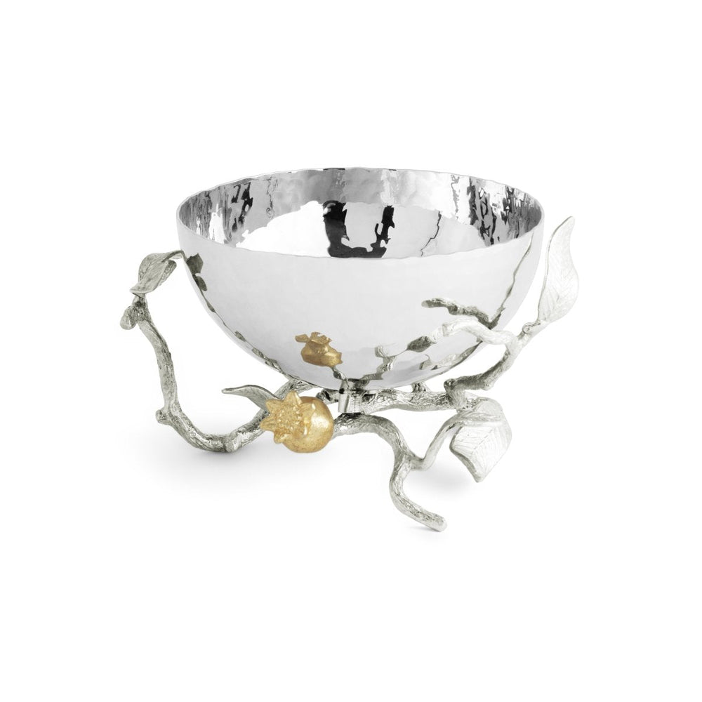 Pomegranate Silver & Gold Nut Bowl