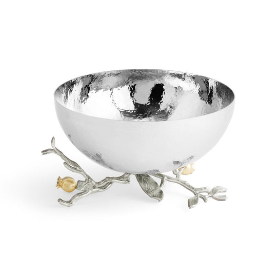 Pomegranate Silver & Gold Serving Bowl