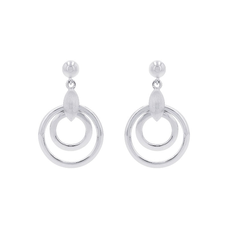 AMOR Creoles for Women, Silver 925