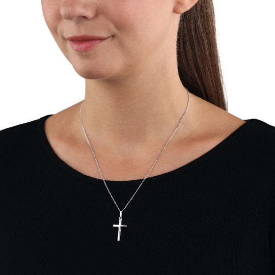 AMOR Chain with pendant for unisex, Silver 925 | cross