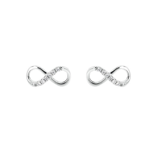 AMOR Ear studs for Women, Silver 925 | Infinity