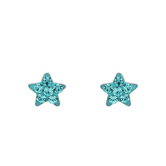AMOR Ear studs for Girls, Silver 925 | star