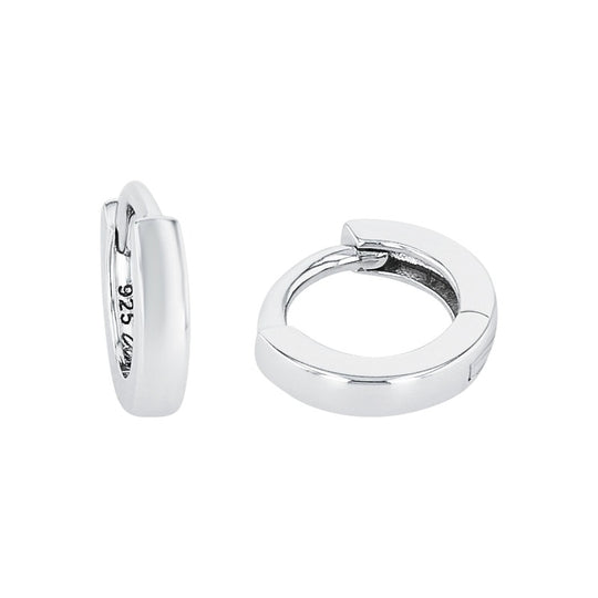 AMOR Creoles for unisex, Silver 925