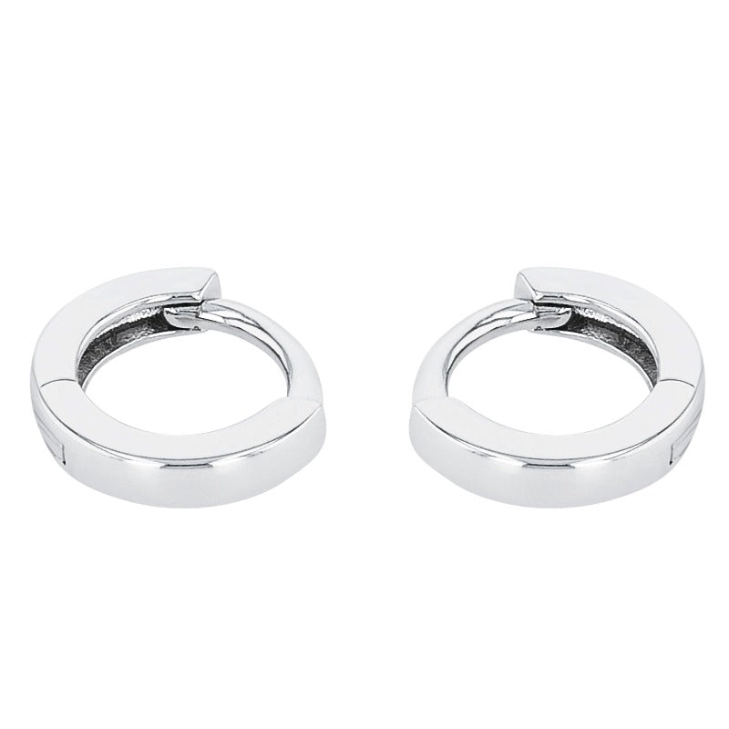 AMOR Creoles for unisex, Silver 925