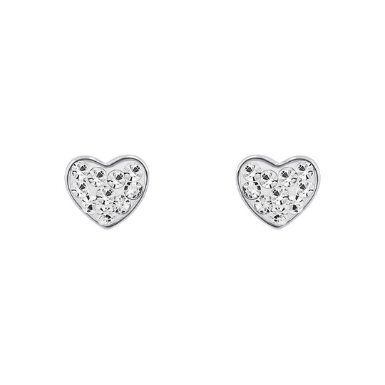 AMOR Ear studs for Women, Silver 925 | heart