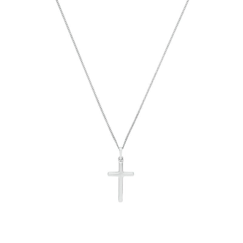 AMOR Chain with pendant for unisex, Silver 925 | cross