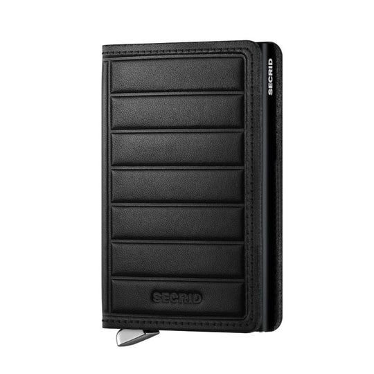 Premium Slimwallet Emboss Lines Black