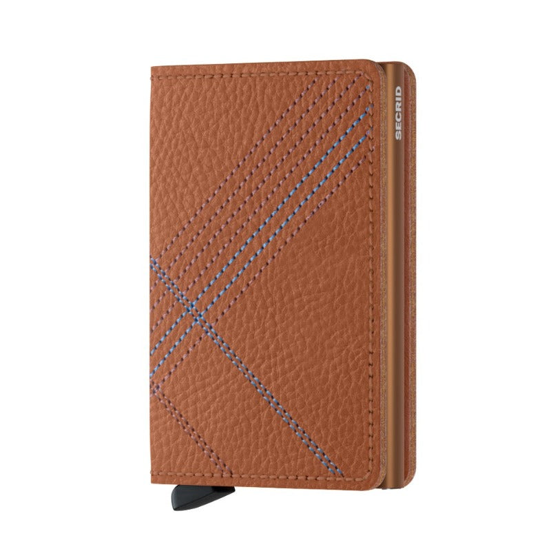 Slimwallet Stitch (Veg Tanned Base) Linea Carmello